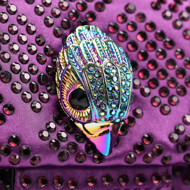 Kurt Geiger mujer Tela de Londres mini Kensington 2LPR37 | bolsas púrpura